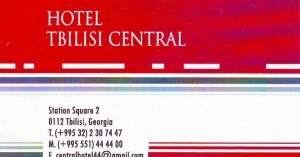 Tbilisi hotel wizytówka